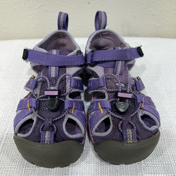 Keen Kids CNX Waterproof Sandals Size 9 Toddler Violet Purple Sparkly Gray - Picture 6 of 9